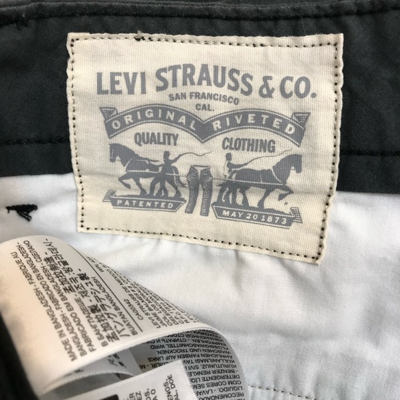 Levis Cargo Shorts Mens 36 Black Inseam 11 Good Condition PC9 13581-0027 - Picture 5 of 12